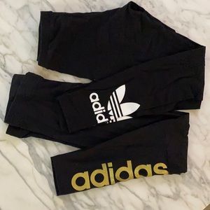 2 adidas leggings both size small
